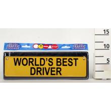 POZNÁVACIA ZNAČKA S NÁPISOM "WORLDS BEST DRIVER"