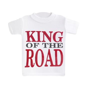 MINI TRIČKO S NÁPISOM "KING OF THE ROAD"
