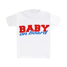 MINI TRIČKO, NÁPIS "BABY ON BOARD"