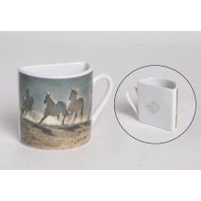 KERAMICKÁ MAGNETKA NA CHLADNIČKU, MIDI HRNČEK, JAZDEC