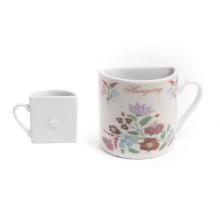 KERAMICKÁ MAGNETKA NA CHLADNIČKU, MIDI HRNČEK, VZOR "KALOCSAI"