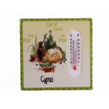 KERAMICKÝ OHRIEVACÍ MAGNET S TEPLOMEROM, OLIVOVÝ OLEJ