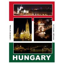 KOVOVÁ MAGNETKA NA CHLADNIČKU, NOČNÝ BUDAPEŠŤ