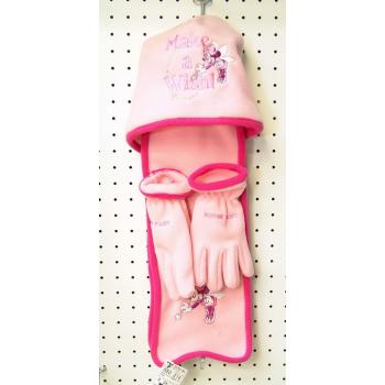 DISNEY SET ČIAPKA ŠÁL RUKAVICE, TERMO, MINNIE, RUŽOVÁ