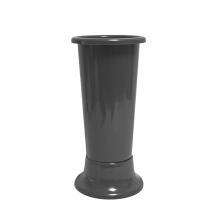 PLASTOVÁ VÁZA S PODSTAVCOM SIVÁ