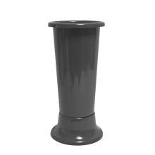 PLASTOVÁ VÁZA S PODSTAVCOM SIVÁ