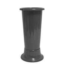 PLASTOVÁ VÁZA S PODSTAVCOM SIVÁ