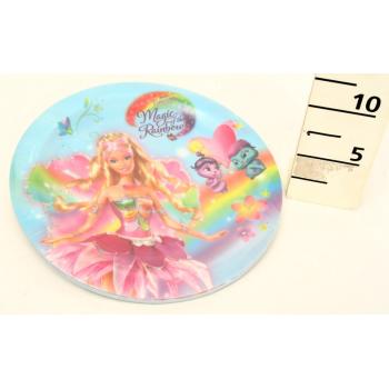 DISNEY PLASTOVÝ TANIER BARBIE PARTY, 4 KUSY