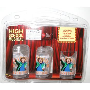 DISNEY PLASTIC HIGH SCHOOL MUSICAL 2 SADA ZUBNÝCH KEFIEK, 3 KUSY