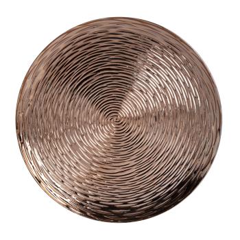 PLASTOVÝ PODNOS, OKRÚHLY, KOŠIKÁRSKY VZOR, RUŽOVÉ ZLATO