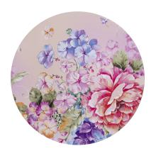 PLASTOVÝ PODNOS, OKRÚHLY, FAREBNÉ KVETY