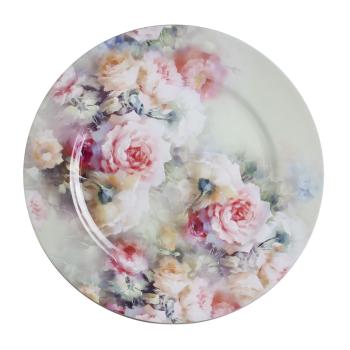 PLASTOVÝ PODNOS, OKRÚHLY, RUŽOVÝ, KRÉMOVÝ A RUŽOVÝ