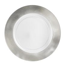 PLASTOVÝ PODNOS, OKRÚHLY, PRIEHĽADNÝ, STRIEBORNÝ OKRAJ