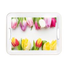 PLASTOVÝ PODNOS, OBDĹŽNIKOVÝ, TULIPÁNY