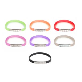 SILIKÓNOVÝ NÁRAMOK S TRBLIETAVÝM 6 KAMEŇMI METATABLE