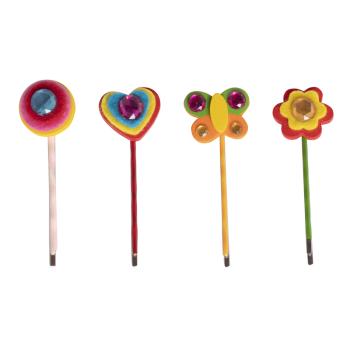 DREVENÁ DETSKÁ VLNOVÁ SPONA, FAREBNÁ