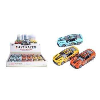 KOVOVÉ AUTÍČKO V MIERKE 1:36, ZOTRVAČNÍK, ŽLTÉ ALEBO ORANŽOVÉ ALEBO MODRÉ