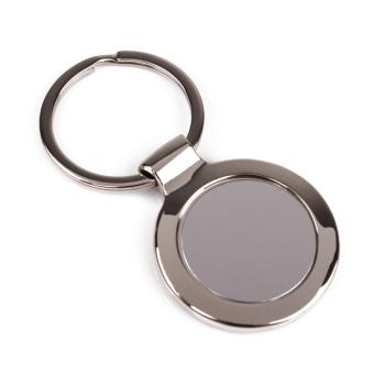 PRÍVESOK NA KĽÚČE, KOVOVÝ, KRUHOVÝ, REKLAMNÝ, GRAVÍROVATEĽNÝ