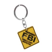 PRÍVESOK NA KĽÚČE "WARNING! FBI FEMALE BODY INSPECTOR"
