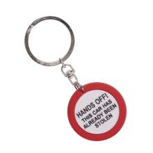 PRÍVESOK NA KĽÚČE "HANDS OFF! THIS CAR HAS ALREADY BEEN STOLEN"