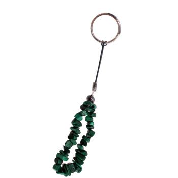 PRÍVESOK NA KĽÚČE ALEBO OZDOBA NA MOBIL "MALACHITE"