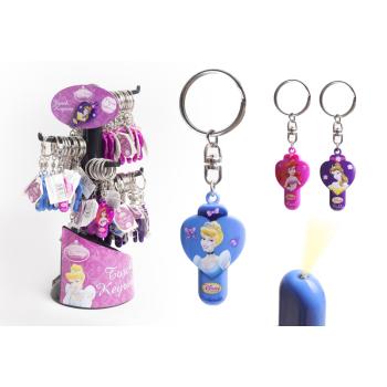 DISNEY PRÍVESOK NA KĽÚČE SO SVIETIDLOM, PRINCEZNÉ