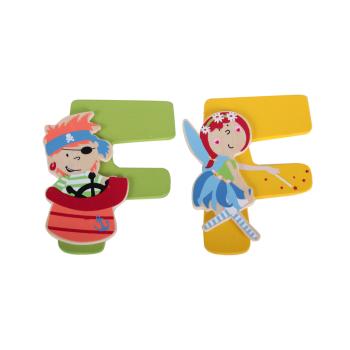 DREVENÉ PÍSMENO V MORSKOM VRECKU "F"