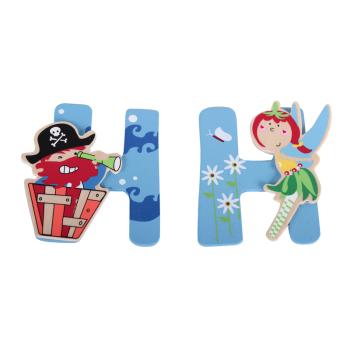 DREVENÉ PÍSMENO V MORSKOM VRECKU "H"