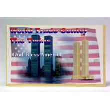 DREVENÉ PUZZLE WTC SADA 2