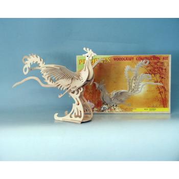 DREVENÉ 3D PUZZLE - ZVIERA, PÁV, 3 LISTY