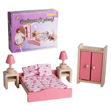 DREVENÝ DETSKÝ NÁBYTOK DO SPÁLNE, 6 KUSOV