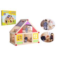 DREVENÝ DOMČEK PRE BÁBIKY, 13 KUSOV