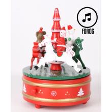 DREVENÝ HUDOBNÝ KOLOTOČ, ZELENÝ