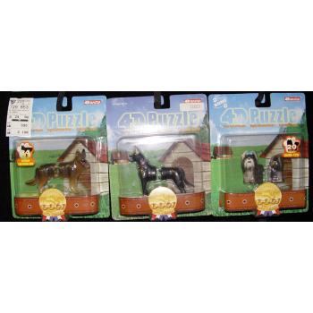 PLASTOVÉ 4D PUZZLE SO PSOM - DALMATÍN, SHIH-TZU, DOGA, OVČIAK