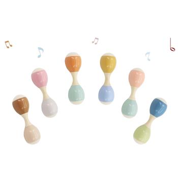 DREVENÉ MARACAS S DVOJITOU HLAVOU