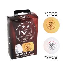 SADA PINGPONGOVÝCH LOPTIČIEK, 3 ŽLTÉ 3 BIELE, VEKTORY