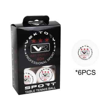 SADA PINGPONGOVÝCH LOPTIČIEK V PAPIEROVEJ KRABICI, 6 KUSOV, PRO ABS(***)