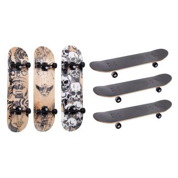 SKATEBOARD S HLINÍKOVÝM ZAVESENÍM A PU KOLESAMI