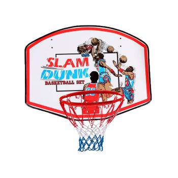 BASKETBALOVÝ KÔŠ S KOVOVÝM KRÚŽKOM A SIEŤKOU "SLAM DUNK"