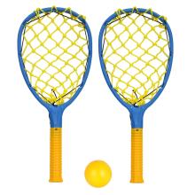 PLASTOVÁ GUMOVÁ RAKETA, SADA LOPTIČIEK