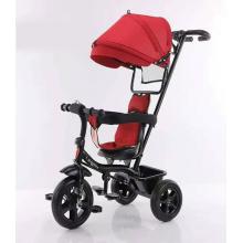 RODIČOVSKÁ PRILBA TROJKOLKA SO SLNEČNOU CLONOU, ČERVENÁ ČIERNA