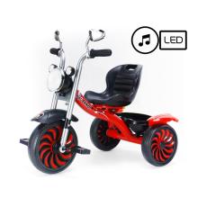 TROJKOLKA S KOVOVÝM RÁMOM, HUDBA, SVETLÁ, ČERVENÁ ČIERNA