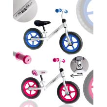 ŠLIAPACÍ BICYKEL S KOVOVÝM RÁMOM, PEVNÉ KOLESÁ, RUŽOVÁ, MODRÁ