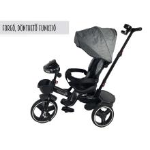 TROJKOLKA S OTOČNÝM SKLÁPACÍM SEDADLOM SIVÁ