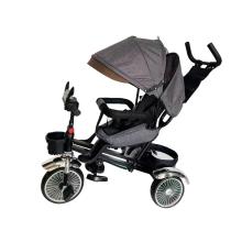 TROJKOLKA S NASTAVITEĽNÝM SEDADLOM ŠEDÁ