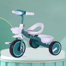 TROJKOLKA S KOVOVÝM RÁMOM ZELENÁ