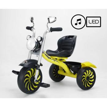 TROJKOLKA HUDOBNÁ OSVETLENÁ ŽLTÁ