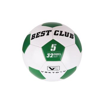 FUTBALOVÁ LOPTA S NÁPISOM "BEST CLUB", ZELENÁ A BIELA