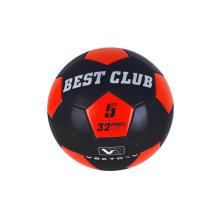FUTBALOVÁ LOPTA S NÁPISOM "BEST CLUB", ČIERNO-ČERVENÁ
