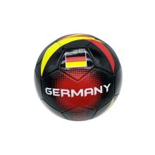 FUTBALOVÁ LOPTA S NÁPISOM "GERMANY", LESKLÁ, ČIERNA/ČERVENÁ/ŽLTÁ, PROFESIONÁLNA